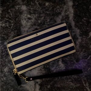 Kate Spade Navy & White Striped Wallet